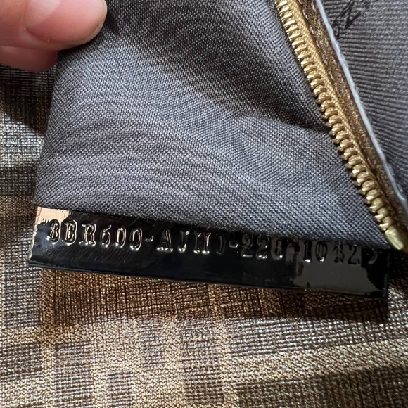 Fendi Antonio Lopez Baguette NM Bag Zucca Coated Canvas with Printed Leather Inl - Picture 9 of 12